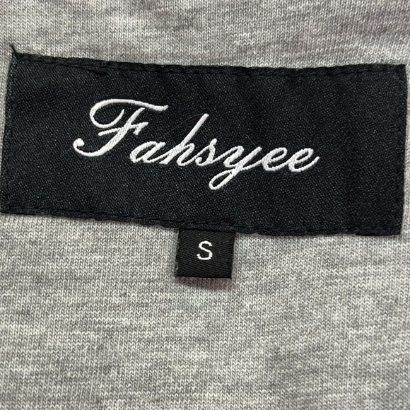 Fahsyee Light Grey Hooded Polyurethane Rain Coat Lined Waterproof Small - Picture 8 of 11